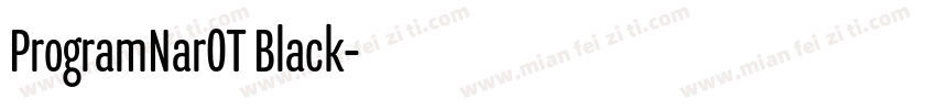 ProgramNarOT Black字体转换
